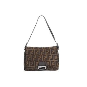 FENDI Mamma Bucket Handbag Zucca Brown